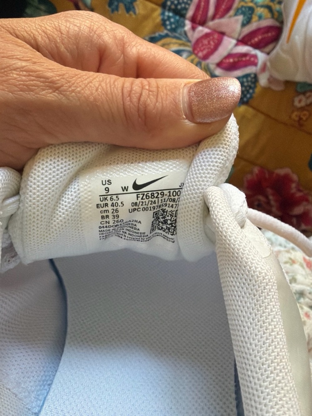 Nike Kids White Mesh Athletic Sneakers